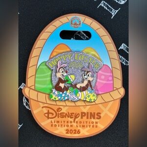 Disney Parks 2026 Easter Chip and Dale Limited Edition 2200 Pin
